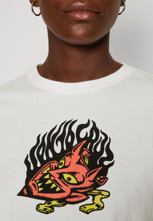 Maglietta T-shirt Santa Cruz Delfino Devil Mask white