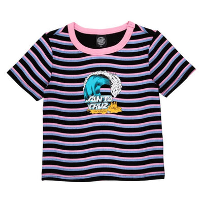 Maglietta T-shirt Santa Cruz Onshore Wave balck stripe