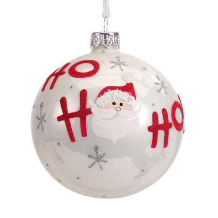 Palline per albero di Natale in vetro decorate con Scritta "Ho Ho Ho" da 8 cm, confezione 6 pezzi Casa e cucina/Decorazioni per interni/Addobbi e decorazioni per ricorrenze/Decorazioni natalizie/Addobbi e decorazioni/Palle e palline MagiediNatale.it - Altamura, Commerciovirtuoso.it
