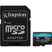 KINGSTON micro sd 512gbclasse 10 sdcs2/512gb + adattatore sd