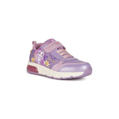 Geox J Spaceclub Girl E, Sneakers Bambine e Ragazze Scarpe da Ginnastica Viola Giallo Lilac Yellow Bambina