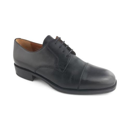 Derby pelle nero scarpa stringata da uomo elegante nera in pelle artigianale Made in Italy Moda/Uomo/Scarpe/Scarpe stringate basse Otisopse - Napoli, Commerciovirtuoso.it