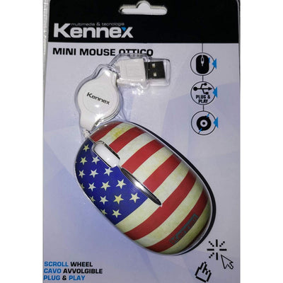 Mini mouse ottico Kennex USA Elettronica/Informatica/Accessori/Tastiere Mouse e periferiche di input/Mouse/ Scontolo.net - Potenza, Commerciovirtuoso.it