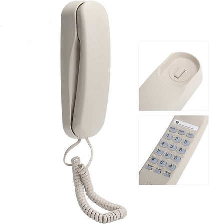Mini Telefono Fisso Con Filo Linea Fissa Classico Da Parete Ufficio  Famiglia - commercioVirtuoso.it