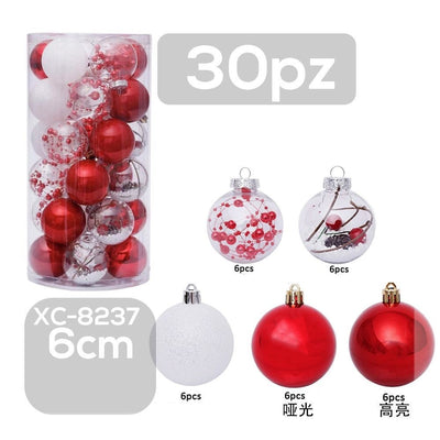 Set 30 Palline Natalizie Decorazioni 6 Cm Addobbi Per Albero Di Natale Xc-8237 Casa, arredamento e bricolage > Prodotti per Feste > Prodotti Natalizi Trade Shop italia - Napoli, Commerciovirtuoso.it