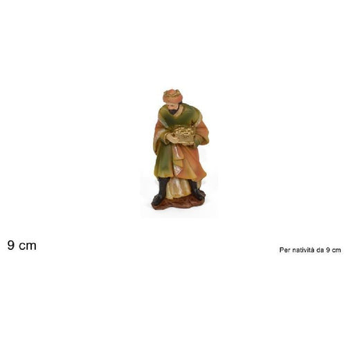Statuina Melchiorre 9 Cm Per Presepe In Resina Decoro Natale Natalizio Nativita' Casa, arredamento e bricolage > Prodotti per Feste > Prodotti Natalizi Trade Shop italia - Napoli, Commerciovirtuoso.it