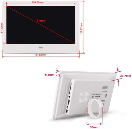Cornice Digitale 7" Usb Foto Video Mp3 Jpg Sd Avi Card Telecomando Wide Screen Elettronica/Foto e videocamere/Cornici digitali Trade Shop italia - Napoli, Commerciovirtuoso.it