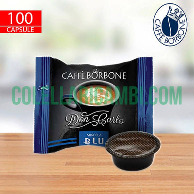 100 Capsule Don Carlo Caffe Borbone Miscela Blu Compatibili A Modo Mio