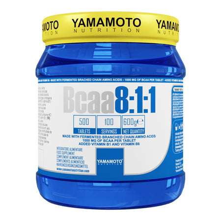 Yamamoto Nutrition Bcaa 8:1:1 500 Compresse Amminoacidi Ramificati (bcaa) Integratore Alimentare Salute e cura della persona/Alimentazione e nutrizione/Integratori per lo sport/Aminoacidi/Amminoacidi ramificati (BCAA) Tock Black - Solofra, Commerciovirtuoso.it