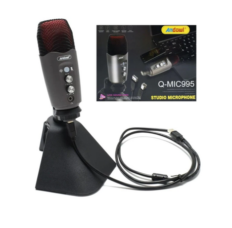 Microfono Professionale A Condensatore Da Tavolo Usb Per Studio Podcast