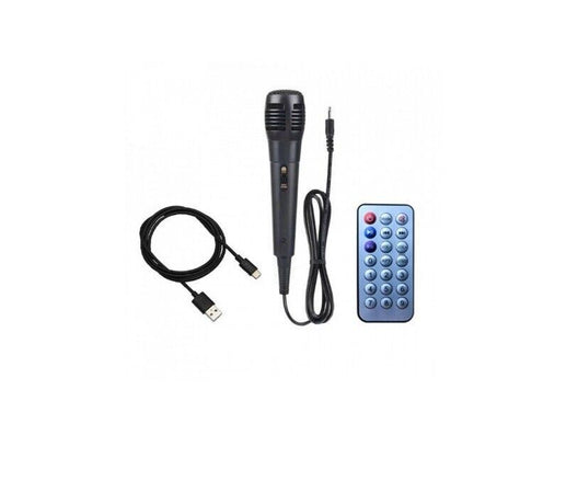 CASSA Karaoke TTD-2807 Altoparlante Bluetooth wireless microfono e telecomando