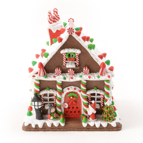 Decorazione natalizia La casa di pan di zenzero in argilla h 25 cm Casa e cucina/Decorazioni per interni/Addobbi e decorazioni per ricorrenze/Decorazioni natalizie/Oggettistica MagiediNatale.it - Altamura, Commerciovirtuoso.it