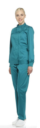 Casacca Raffaella Donna Verde Manica Lunga Dottoressa Farmacista Dentista Infermiera asa oss Moda/Abbigliamento specifico/Abbigliamento da lavoro e divise/Uniformi e camici sanitari/Uniformi sanitarie - giacche Dresswork - Como, Commerciovirtuoso.it