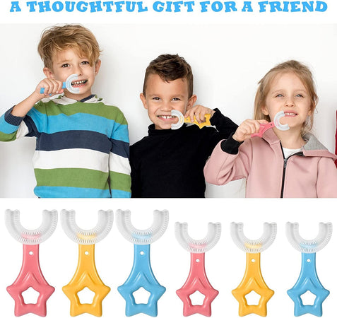 Spazzolino da Denti a Forma di U per Bambini, Spazzolino da Denti con  Design per la