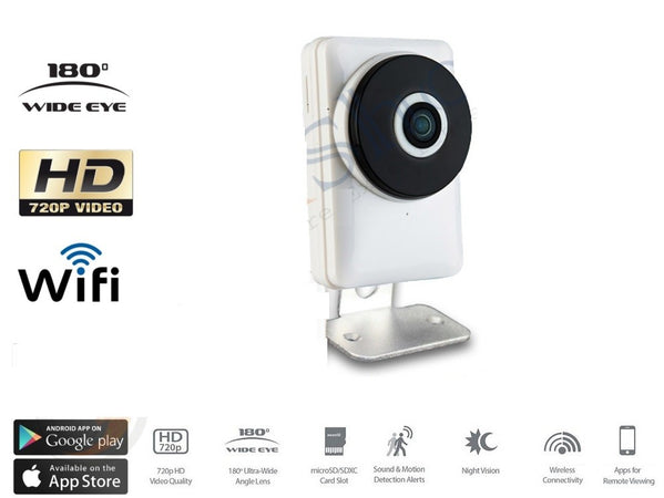 Telecamera Ip Cam 1 Mpx 720p Wireless Wifi Registra Micro Sd Wide Eye 180  Gradi - commercioVirtuoso.it