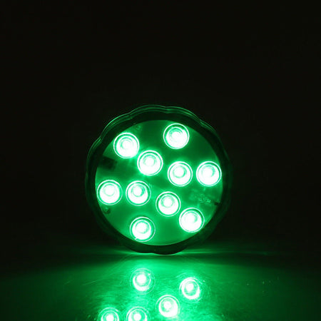 LAMPADA 10 LED LUCE CON TELECOMANDO ACQUARIO SOMMERGIBILE RGB IP65 IMPERMEABILE