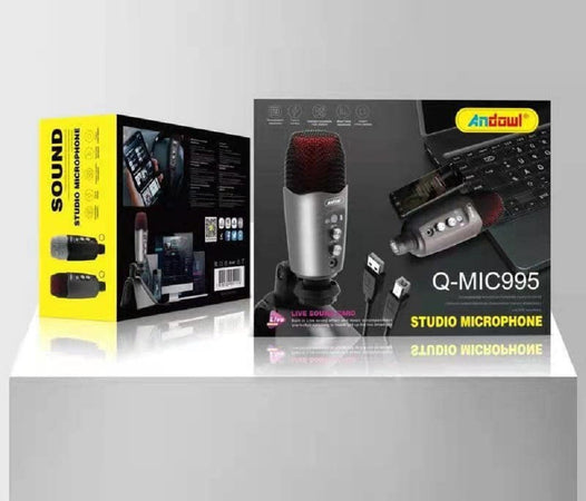 Microfono Professionale A Condensatore Da Tavolo Usb Per Studio Podcast Q-mic995 Strumenti Musicali/Microfoni/A condensatore Trade Shop italia - Napoli, Commerciovirtuoso.it