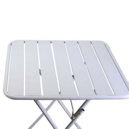 Tavolo metallo ROVIGO con2 sedie bianco Vacchetti