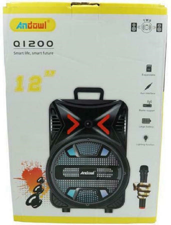 Altoparlante Portatile Bluetooth Karaoke 5000 Watt Con Microfono Wireless  Q1200 - commercioVirtuoso.it