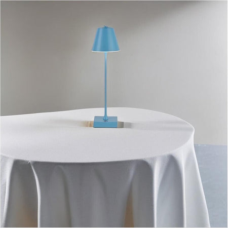 Lampada 10 W Ricaricabile 3 Colori Luce Bianca Calda Naturale Lume Da Tavolo Blu Universo