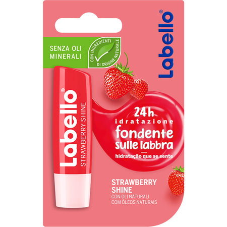 Labello Strawberry Shine Fragola Balsamo Labbra Senza Oli Minerali E Parabeni Bellezza/Trucco/Labbra/Lucidalabbra Trade Shop italia - Napoli, Commerciovirtuoso.it