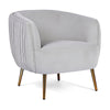 Poltrona Linsay in velluto Grigio arredamento per salotto moderno h 74 cm Casa e cucina/Arredamento/Soggiorno/Poltrone e sedie/Poltrone Decor Space - Altamura, Commerciovirtuoso.it