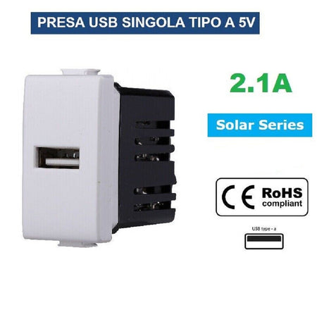 Serie Bticino Frutti Matix Compatibile Presa Schuko Lan Pulsante Deviatore Usb Fai da te/Materiale elettrico/Prese elettriche ed accessori/Prese a muro Trade Shop italia - Napoli, Commerciovirtuoso.it