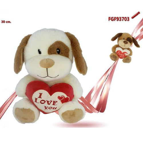 Peluche Cane Con Cuore Scritta i Love You 30cm Idea Regalo San Valentino 93703 Giochi e giocattoli/Peluche/Animali di peluche Trade Shop italia - Napoli, Commerciovirtuoso.it