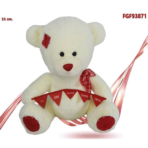 Orso Peluche Fiocco Festone ti Amo Tanto Tanto Tanto 55 Cm San Valentino 93871 Giochi e giocattoli/Peluche/Animali di peluche Trade Shop italia - Napoli, Commerciovirtuoso.it