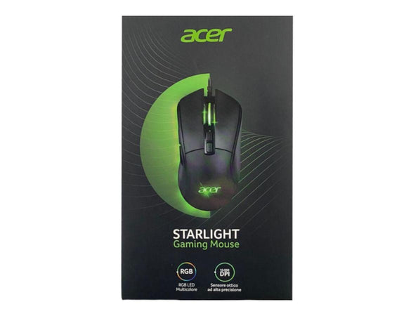 ACER STARLIGHT-GM1000 MOUSE GAMING RGB CON 7 PULSANTI