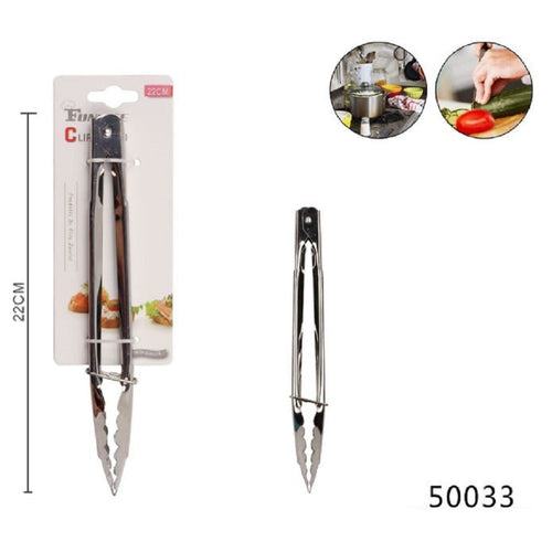 Pinza Clip Per Servire 9 22cm In Acciaio Cucina Per Carne Insalata Pesce 50033 Casa e cucina/Utensili da cucina/Cucchiai palette e spatole/Pinze da cucina Trade Shop italia - Napoli, Commerciovirtuoso.it