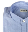 Camicia uomo Bagutta - Colletto coreano - tinta unita - Colore celeste - taglia XS Slim Moda/Uomo/Abbigliamento/T-shirt polo e camicie/Camicie casual Couture - Sestu, Commerciovirtuoso.it
