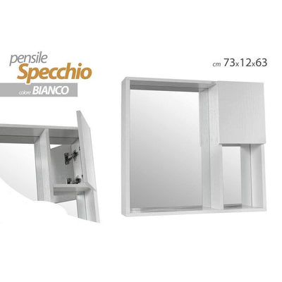 Specchiera Pensile Specchio Mobiletto Parete Bagno Armadietto 73x12x63cm 808975 Casa e cucina/Decorazioni per interni/Specchi/Specchi da parete Trade Shop italia - Napoli, Commerciovirtuoso.it