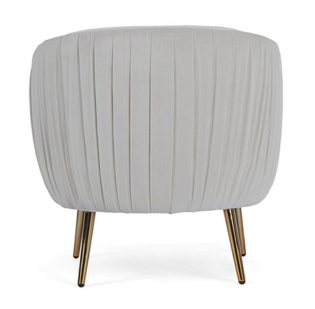Poltrona "Linsay" in velluto Grigio arredamento per salotto moderno h 74 cm Casa e cucina/Arredamento/Soggiorno/Poltrone e sedie/Poltrone Decor Space - Altamura, Commerciovirtuoso.it