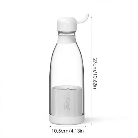 Mini Frullatore Portatile Ricaricabile Usb Bottiglia 380 Ml Per Viaggi,  Ufficio 