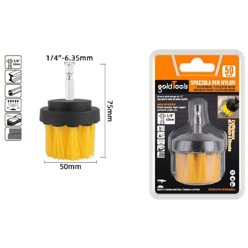 Spazzola In Nylon 50 Mm Attacco 1/4 Rotante Trapano Elettrico Per Pulizia 57237 Casa e cucina/Detergenti e prodotti per la pulizia/Strumenti di pulizia/Pagliette e spazzole per pulire Trade Shop italia - Napoli, Commerciovirtuoso.it