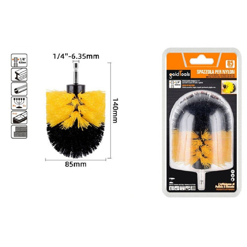 Spazzola In Nylon 85 Mm Attacco 1/4 Rotante Trapano Elettrico Per Pulizia 57238 Casa e cucina/Detergenti e prodotti per la pulizia/Strumenti di pulizia/Pagliette e spazzole per pulire Trade Shop italia - Napoli, Commerciovirtuoso.it