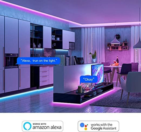 Striscia Led Wifi Bluetooth Nastri Luce Alexa Google Home + App Per Controllare Musica Discoteca Sync Tv Illuminazione/Illuminazione per interni/Illuminazione speciale/Catene luminose TRM Company - Polistena, Commerciovirtuoso.it