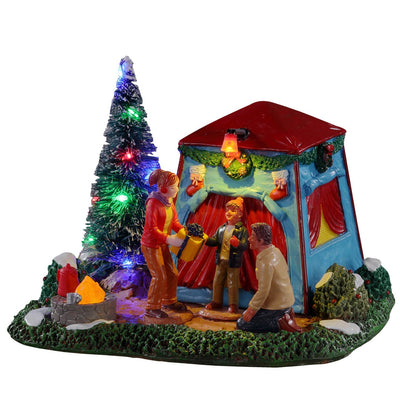 Tenda da campeggio con albero di Natale luminoso decorazione per villaggio di Natale Casa e cucina/Decorazioni per interni/Addobbi e decorazioni per ricorrenze/Decorazioni natalizie/Oggettistica MagiediNatale.it - Altamura, Commerciovirtuoso.it