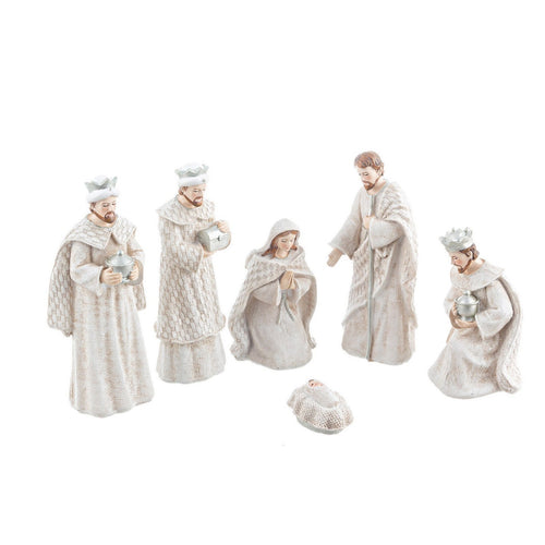 Statuine natività grandi Pure per presepe natalizio in poliresina bianco 6 figure Casa e cucina/Decorazioni per interni/Addobbi e decorazioni per ricorrenze/Decorazioni natalizie/Presepi/Statuine e fondali per il presepe MagiediNatale.it - Altamura, Commerciovirtuoso.it