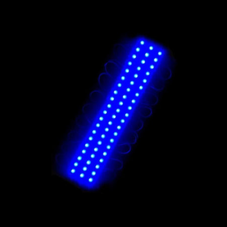 Modulo Led 12v 20 Strisce Per Insegne Tabelle Striscia Luce Blu Universo