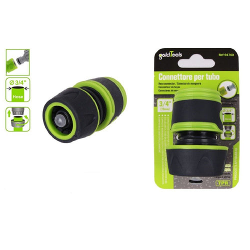 Raccordo Con Innesto Rapido Con Acquastop Per Tubo Da 3/4 19mm Connettore 94760 Giardino e giardinaggio/Attrezzi da giardino e attrezzature per l'irrigazione/Attrezzature per l'irrigazione/Pompe e accessori/Parti e connettori Trade Shop italia - Napoli, Commerciovirtuoso.it