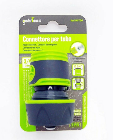 Raccordo Con Innesto Rapido Con Acquastop Per Tubo Da 3/4" 19mm Connettore 94760 Giardino e giardinaggio/Attrezzi da giardino e attrezzature per l'irrigazione/Attrezzature per l'irrigazione/Pompe e accessori/Parti e connettori Trade Shop italia - Napoli, Commerciovirtuoso.it