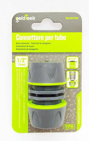 Connettore Giunzione Tubi Da 1/2" Innesto Riparatore Con Inserti In Gomma 94762