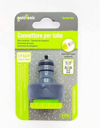 Connettore Rapido Universale Con Filetto Femmina Da 1/2" E 3/4" Per Tubo 94763 Giardino e giardinaggio/Attrezzi da giardino e attrezzature per l'irrigazione/Attrezzature per l'irrigazione/Pompe e accessori/Parti e connettori Trade Shop italia - Napoli, Commerciovirtuoso.it