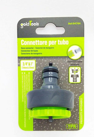 Connettore Rapido Universale Filetto Femmina Da 3/4" A 1" Per Tubo Giardino 94764