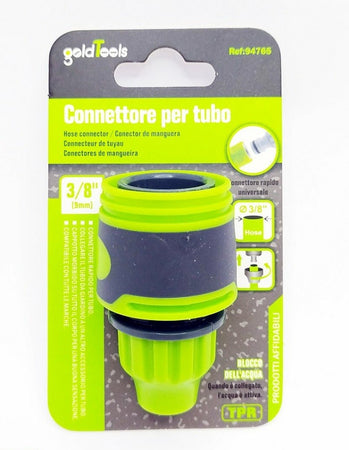 Connettore Raccordo Con Innesto Rapido Per Tubo Da 3/8" 9mm In Plastica 94765 Giardino e giardinaggio/Attrezzi da giardino e attrezzature per l'irrigazione/Attrezzature per l'irrigazione/Pompe e accessori/Parti e connettori Trade Shop italia - Napoli, Commerciovirtuoso.it