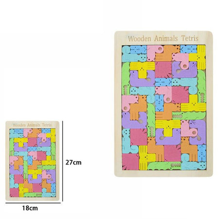 Tetris Animaletti Puzzle Creativo Con Animali Legno Giocattoli Educativi Bambini Giochi e giocattoli/Puzzle/Puzzle classici Trade Shop italia - Napoli, Commerciovirtuoso.it