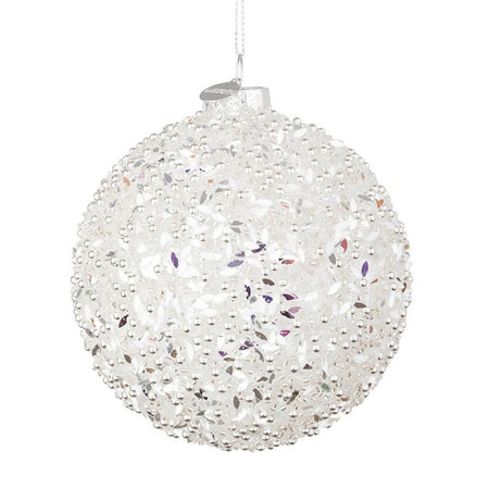 Palline in vetro "Riflesso Bianco" per albero di Natale moderno ed elegante Casa e cucina/Decorazioni per interni/Addobbi e decorazioni per ricorrenze/Decorazioni natalizie/Addobbi e decorazioni/Palle e palline MagiediNatale.it - Altamura, Commerciovirtuoso.it