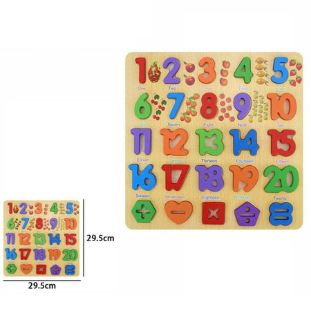 Puzzle Numeri 3d Giocattolo Educativo Bambini Puzzle Legno Matematica 29.5x29.5 Giochi e giocattoli/Puzzle/Puzzle 3D Trade Shop italia - Napoli, Commerciovirtuoso.it
